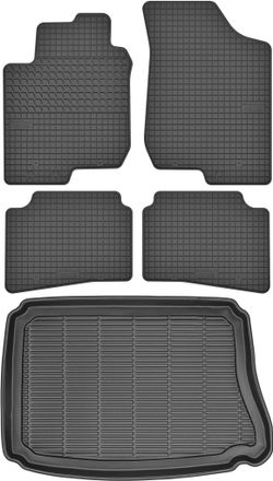 OEM Hyundai I30 I Hatchback De 2007-2012 Set - Alfombrillas De Goma Para Coche + Alfombrilla Para Maletero