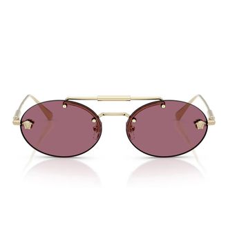 Versace Sunglasses Ve2295 12521 A Pale Gold/Purple Women
