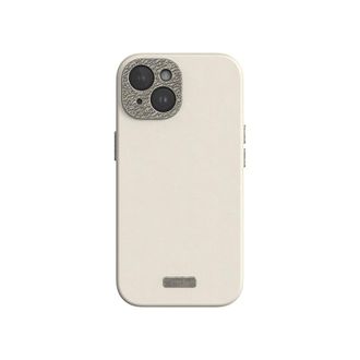 OEM Funda De Piel Moshi Napa Magsafe Para Iphone 15 (blanco Ponche De Huevo)