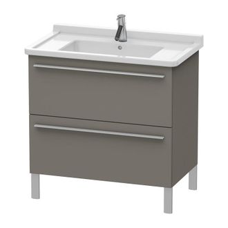 Duravit Duravit X-large Mueble De Pared 6536, 2 Extra&iacute;bles, 800mm Para C&oacute;digo D 030480, Color (frente/cuerpo): Flanela Gris Seda Lacado Mate - Xl653609090