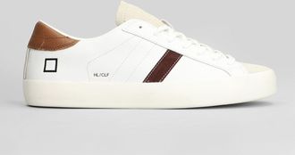 D.A.T.E. D. A.T. E. Hill Low Calf Sneakers In Beige Suede And Leather