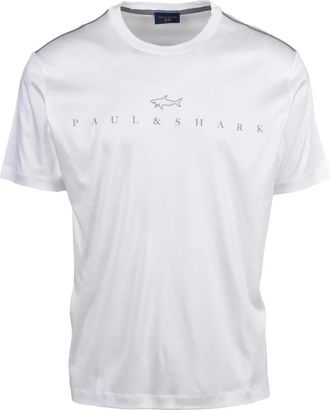 Paul & Shark Tops, Heren, Wit, XL, Katoen, T-shirts