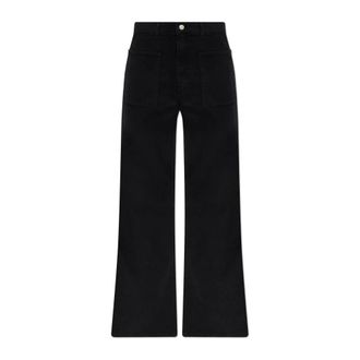 Courr&egrave;ges Jeans, Heren, Zwart, W30, Katoen, Straight-leg Jeans