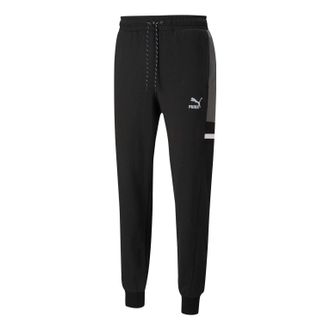 Puma Logo Tape Pants Black 533206-01