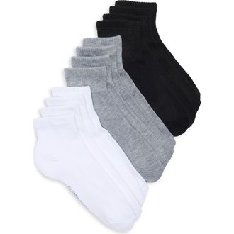 Vince Camuto 6-Pack Quarter Socks in White at Nordstrom Rack, Size 9/11
