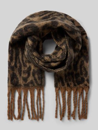 Smith & Soul Schal aus Viskose-Wolle-Mix mit Fransen in Camel, Größe 1