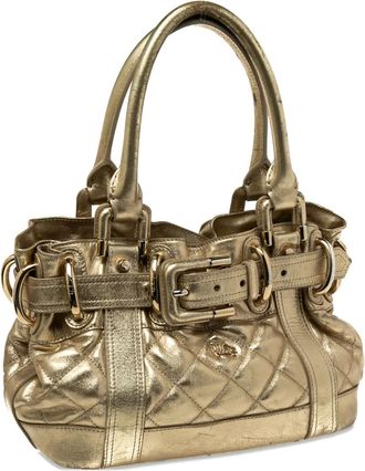 Burberry Borsa tote Beaton trapuntata - Oro