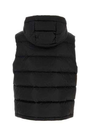 Valentino Garavani Mens Black Nylon Vest Nero Piumini
