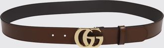 Gucci Cintura in pelle di vitello liscia con fibbia monogramma GG