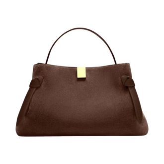 Yuzefi Gyoza Suede Chocolate Bag