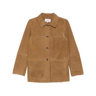 BA&SH Ba&Sh, Leather Jackets, female, Brown, Size: XS Outerwear Ba&sh