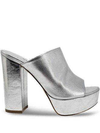 Madison.Maison 120 mm Marilu sandalen met plateauzool - Zilver