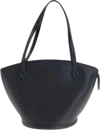 Louis Vuitton Pre-owned Bucket Bags, female, Black, Size: ONE SIZE Pre-owned Saint Jacques Epi Tote Bag