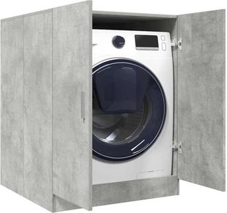 vidaXL Mobile per Lavatrice Grigio Cemento 70,5x71,5x91,5 cm - Vidaxl