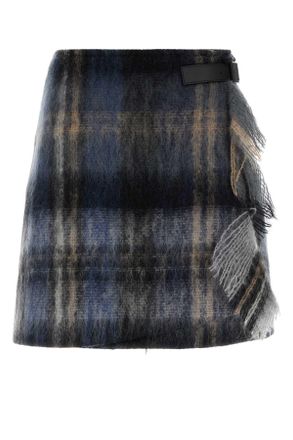 Loewe Embroidered Mohair Blend Mini Skirt