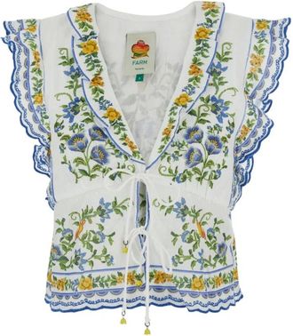 Farm Rio Farm Rio, Tops, Dames, Wit, S, Sleeveless Tops