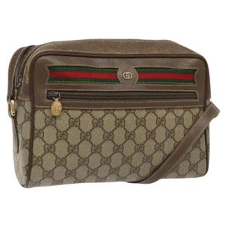 Gucci Pre-owned Leather gucci-bags - Dames - Pre-owned - Beige - Maat: ONE Size Leer