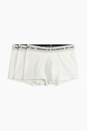 H&M 3er-Pack Kurze Trunks mit Lycra - White