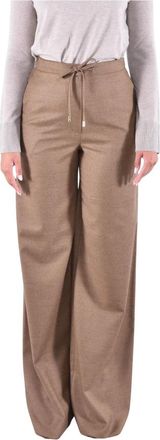 Max Mara Broeken, Dames, Bruin, XS, Wol, Mstrecente Broeken