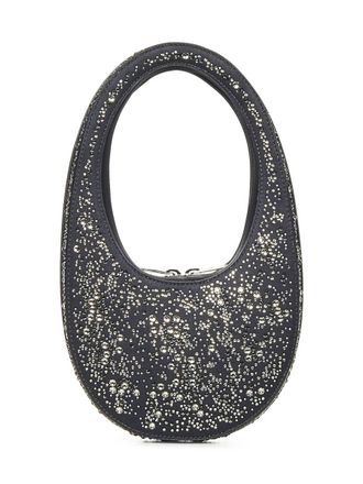 Coperni Crystal-Embellished Mini Swipe Tote