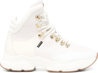 H&ouml;gl lace-up boots - women - Fabric/Calf Leather/Fabric/Rubber - 36 - Neutrals