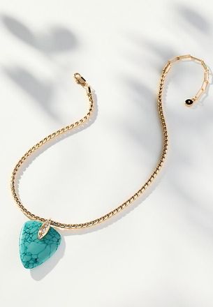 Ettika Turquoise Solstice Pendant Choker Necklace