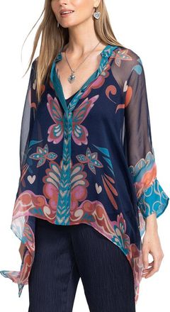 Johnny Was Katia Silk Blouse