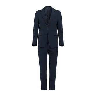 Prada Single Breasted Suits, male, Blue, Size: M Single Breasted Suit Set