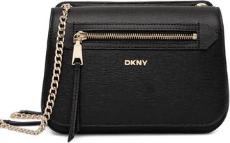 DKNY Bryant crossbodytas met rits en ketting - Zwart
