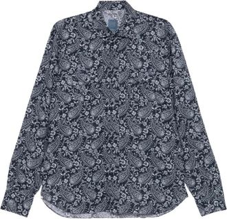 Barba Hombre, Camisas, Azul, Talla: 3XL