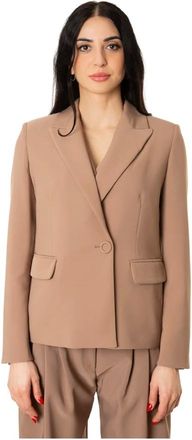 D.exterior Giacca con revers lancia in cady - - Jackets - Donna - Marrone - M