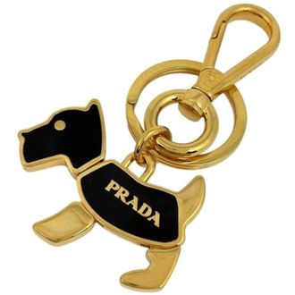 Prada Pre-owned Accessories, female, Multicolor, Size: ONE SIZE Pre-owned Fabric Key-holder