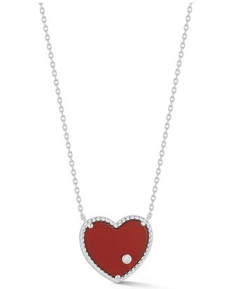 Glaze Jewelry Silver Cz Necklace