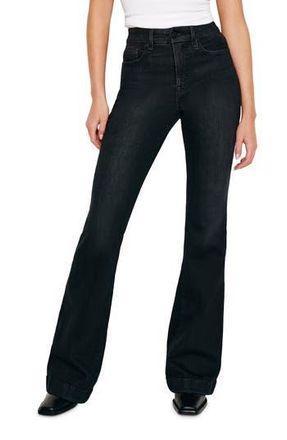 Good American Good Legs Flare Jeans in Black265 at Nordstrom Rack, Size 00