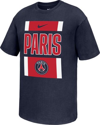 Nike Paris Saint-Germain Club Nike Mens Short-Sleeve T-Shirt in Blue | M11766P119PSGF-NVY