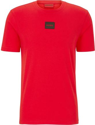 HUGO BOSS T-shirt con applicazione logo - Rosso