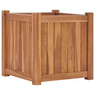 Berkfield Home Raised Bed 40x40x40 cm Solid Teak Wood in Brown | Size: 40 x 40 x 40 cm