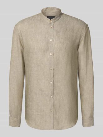 Emporio Armani Regular Fit Freizeithemd im lang&auml;rmeligen Design in Khaki, Gr&ouml;&szlig;e XXL