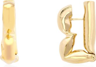 Burberry Packet B Gold Statement Earring