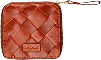 Cala Jade Iggi Kleine Vierkante Portemonnee - unisex - Portefeuilles - Bruin - ONE Size - Leer - Accessoires