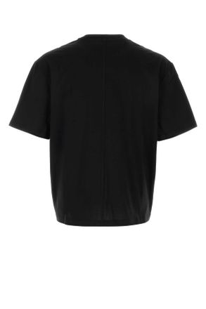 The Row Mens Black Cotton Errigal T-Shirt Exterior Exterior: T-shirts And Polos