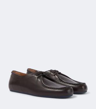 Jil Sander Hood leather lace-up shoes