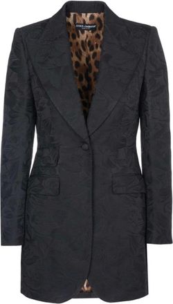 Dolce & Gabbana Black Single Breasted Blazer Size 38