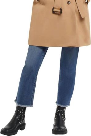 Tribal Nedra Long Sleeve Trench Coat In Nutmeg