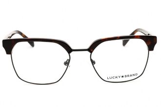 Lucky Brand VLBD133 Tortoiseshell Rectangular Eyeglasses - Black