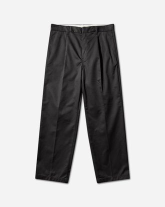 Wacko Maria Men s Dickies Pleated Trousers Black