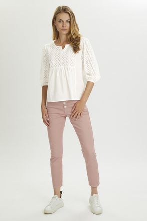 Culture Overhemd met lang mouwen Regular fit Spring Gardenia white