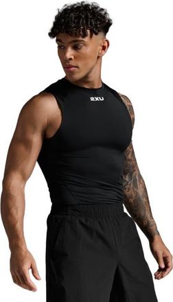2XU Core Compression Sleeveless in Black/silver at Nordstrom, Size X-Small