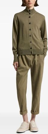 PESERICO Womens High-Neck Long-Sleeves Cardigan Aw25 W