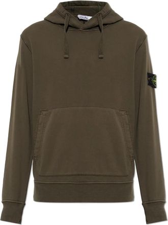 Stone Island Katoenen Hoodie - Heren - Hoodies - Groen - XL - Katoen - Hoodies & sweatvesten